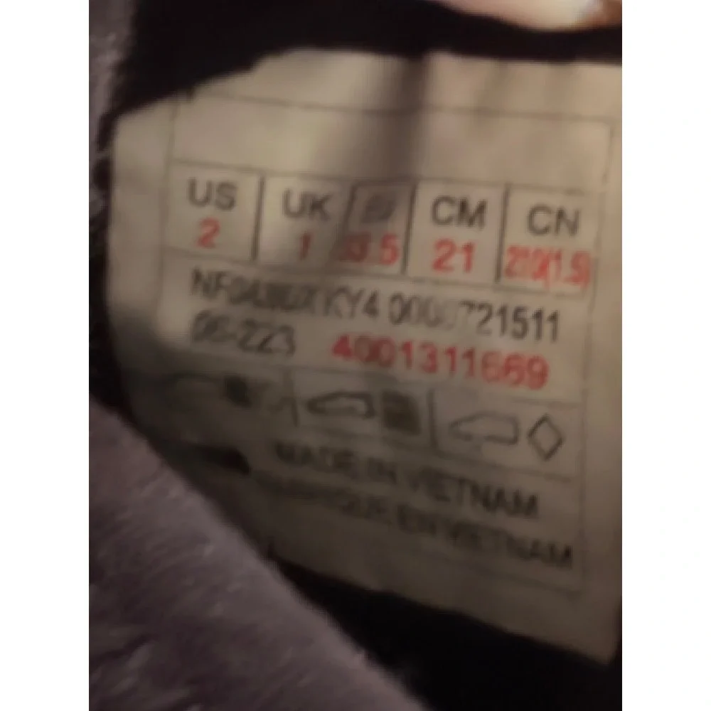 The North Face ThermoBall Traction Mule II Size 2 Black Puffy Slipper Gorpcore